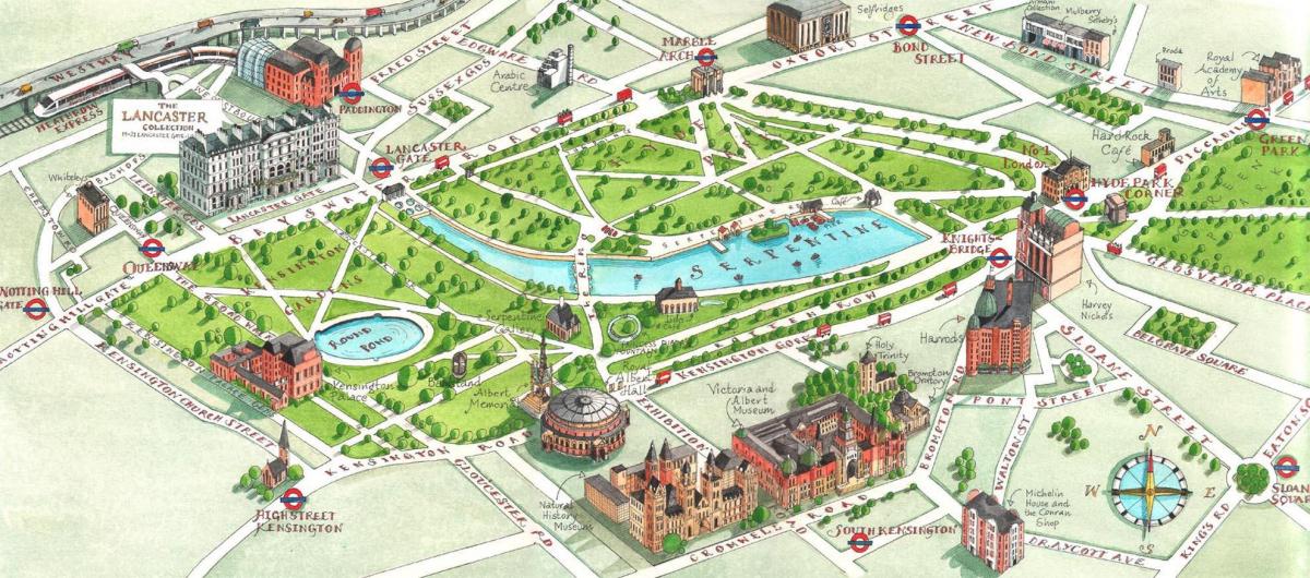 Karte von holland park London