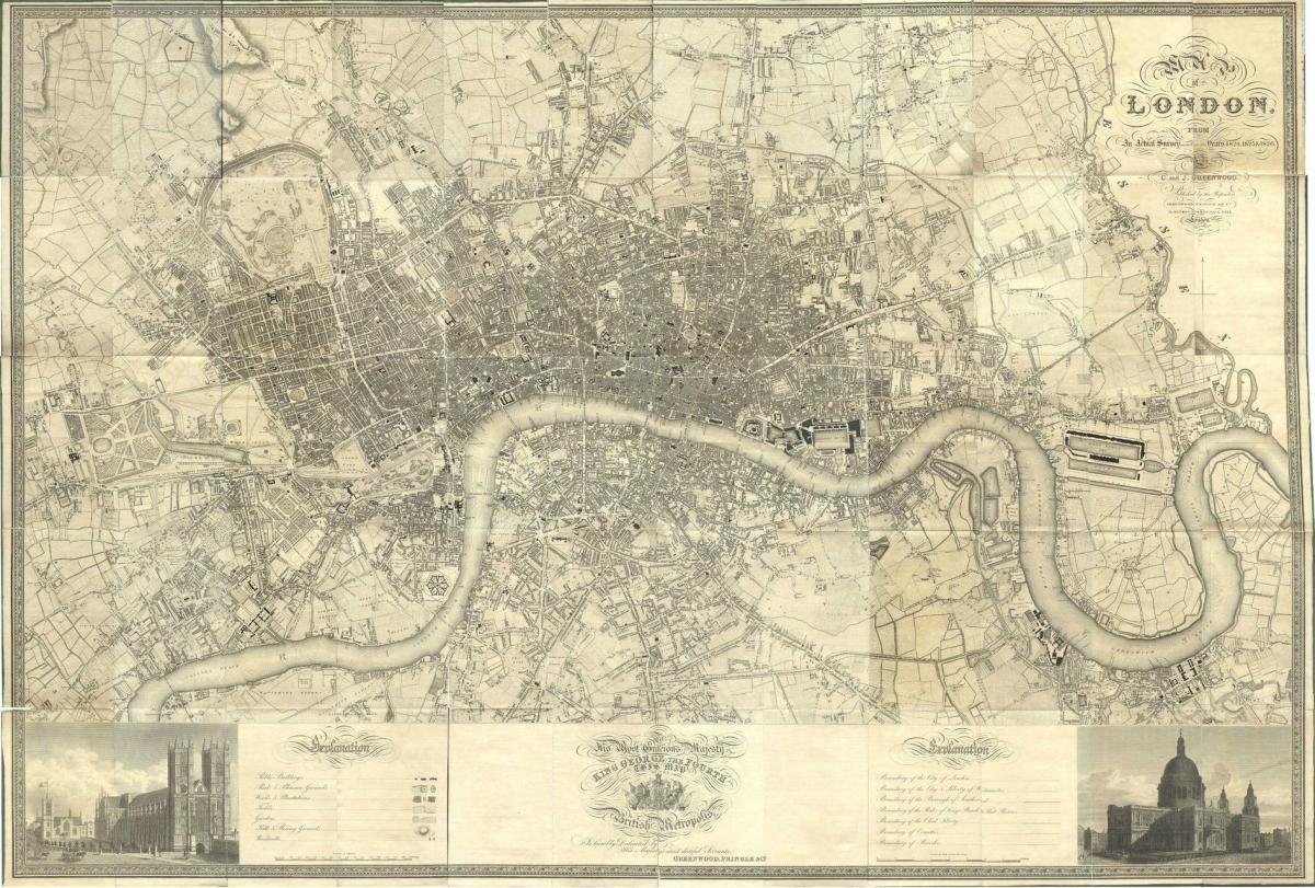 Karte des viktorianischen London