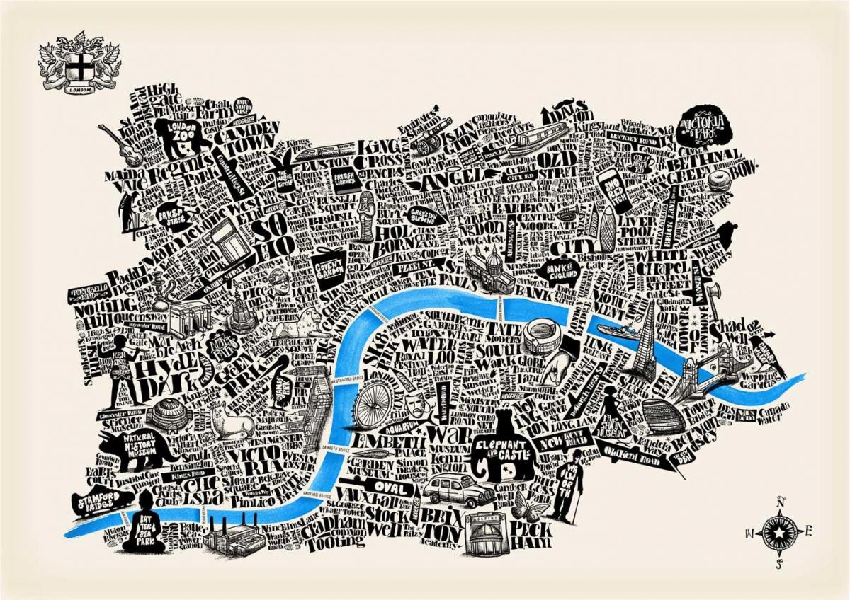 London map poster - Karte von London poster (England)