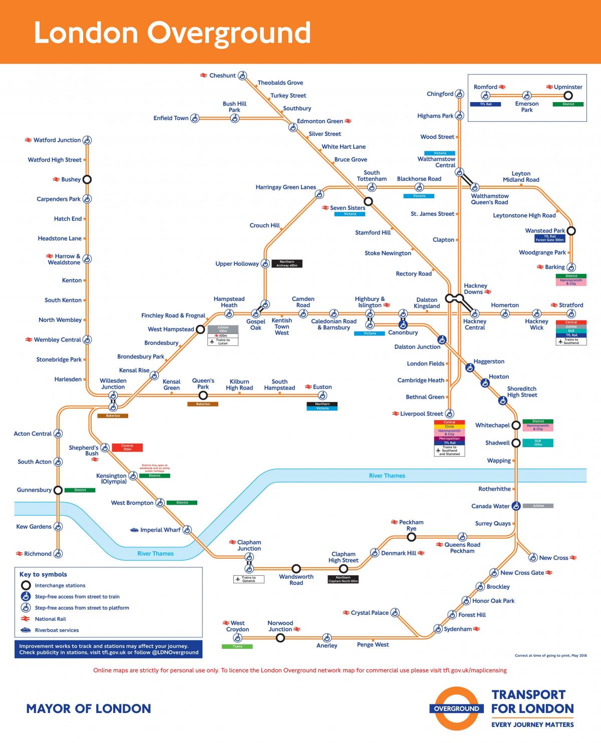 Karte anzeigen London overground