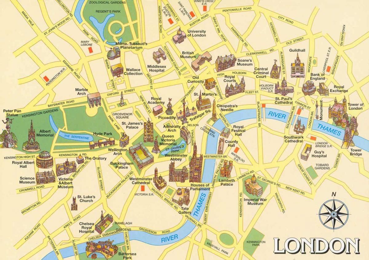 sightseeing London Karte