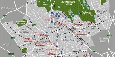 Karte von Hampstead London