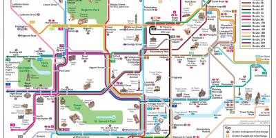 Bus-Stadtplan von London