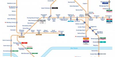 Karte anzeigen London Overground