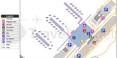 Karte von Stansted airport